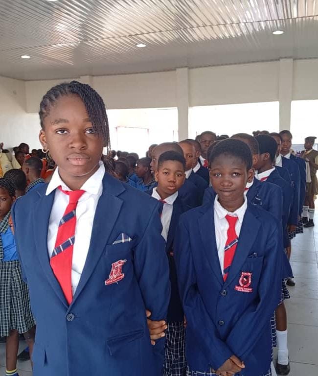 College students in blazers and school ties